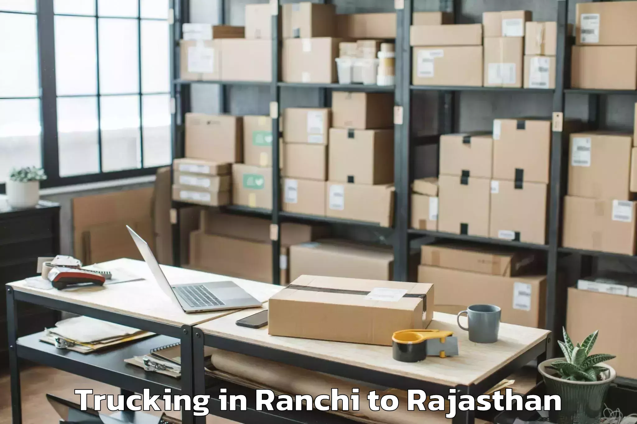 Easy Ranchi to Bayana Trucking Booking